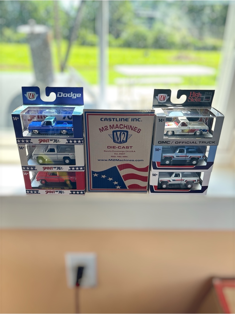 M2 Machines Die-Cast Collectible Trucks and Cars - Blue, White, Red